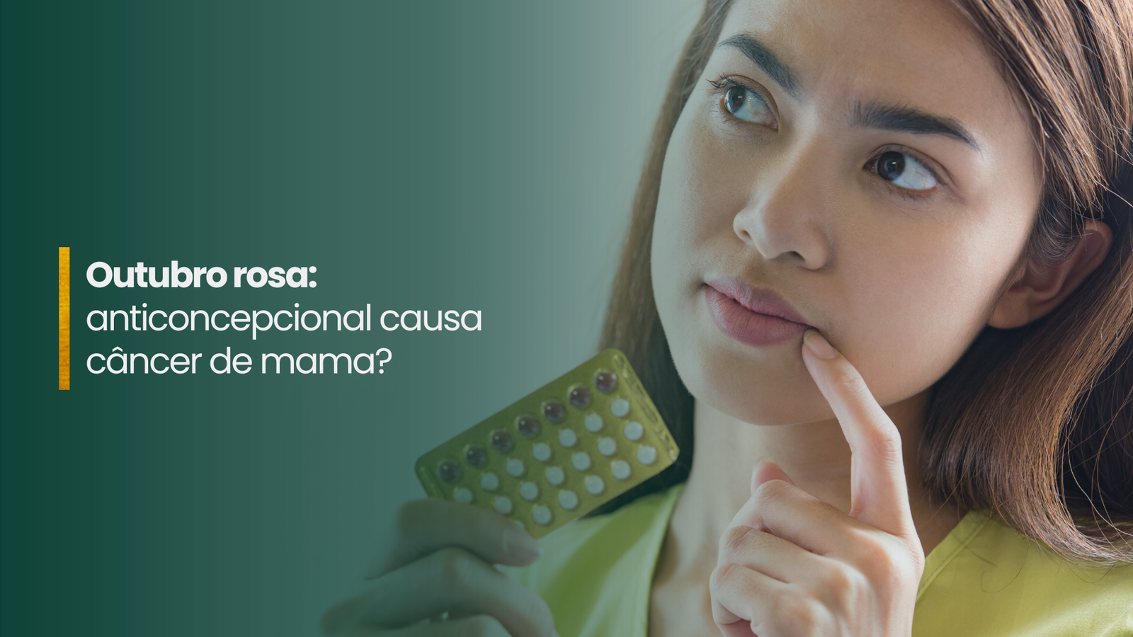 Outubro rosa: anticoncepcional causa câncer de mama? - Dra. Ana Luiza